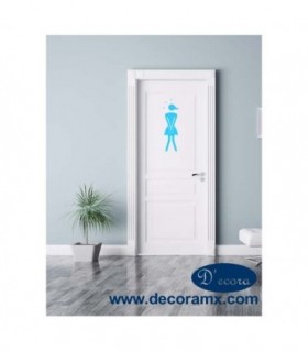 Vinilo Baño Mujeres 126