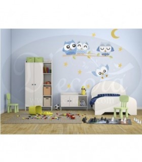 Vinilo Búhos Infantil 131