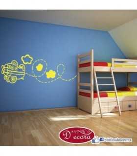 Vinilo Avión Infantil 138