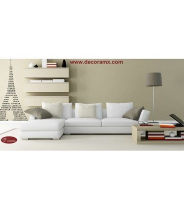 Vinilo Torre Eiffel Letras 146