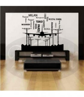 Vinilo Avión Ciudades 246