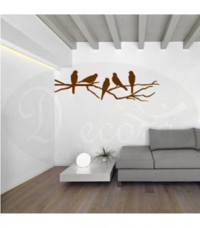 Vinilo Rama Con Pájaros 264