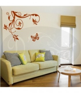 Vinilo Enredadera Mariposa 271