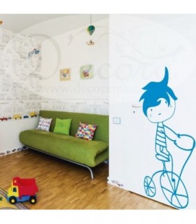 Vinilo Niño Bicicleta 319