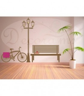 Vinilo Bicicleta Farol Banca 359