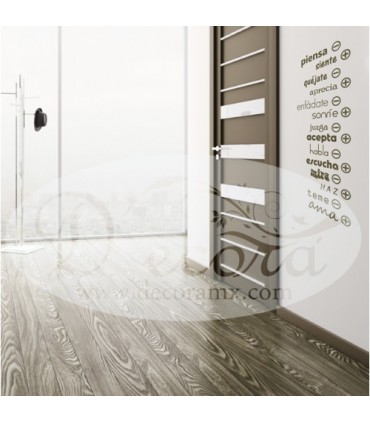 Vinilo Texto Piensa - +